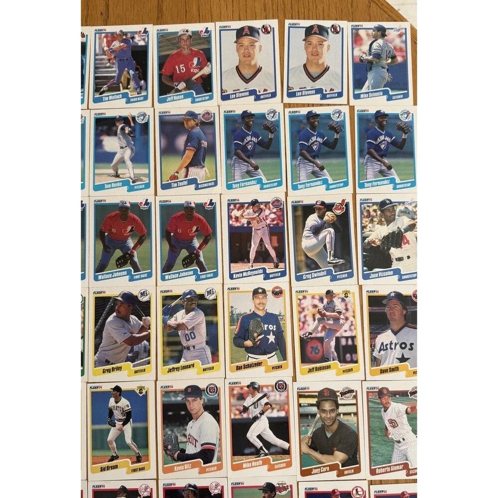 1990 Fleer Baseball Cards Bulk Lot 88 HOF Stars Rookies Clemens Bonds Larkin